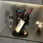 Presentoir bouteille de vin chien cool