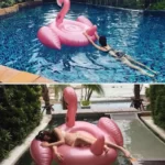 Giant Inflatable Flamingo 60 Inches Unicorn Pool Floats Tube Raft Swimming Ring Circle Water Bed Boia Piscina Adults Party Toys