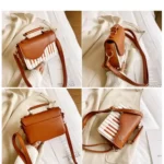 Sac à main carré pour femme, petit sac d'aviation, contraste de couleur, notes de piano, cartable, personnalité douce, sac à main pour fille, mode 11