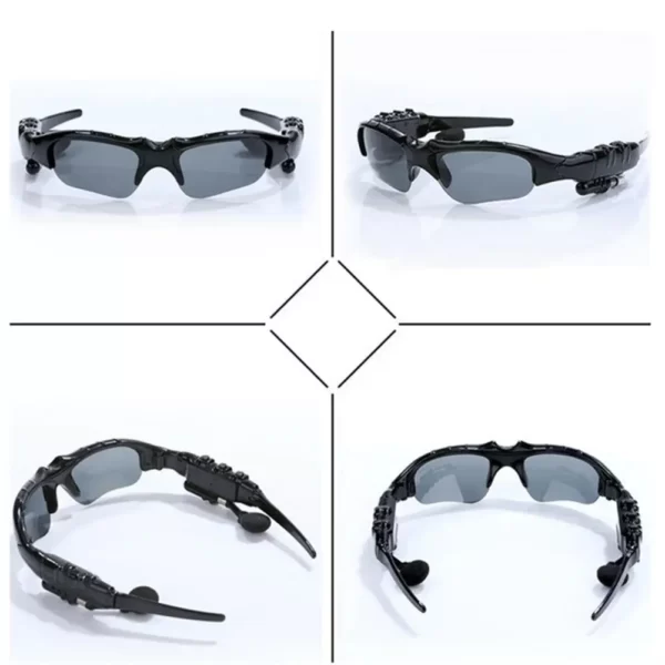 Lunettes de soleil Bluetooth sans fil intelligentes, casque stéréo, écouteurs de sport en plein air dans la voiture, appels musicaux, lunettes anti-bleu 6