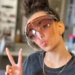 Lunette à visière futuriste