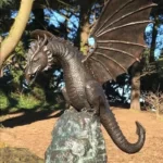 Sculpture de dragon cracheur de feu pour la décoration de la maison et du jardin, fontaine en résine d'eau, majestueuse, prenant en compte la précision 6