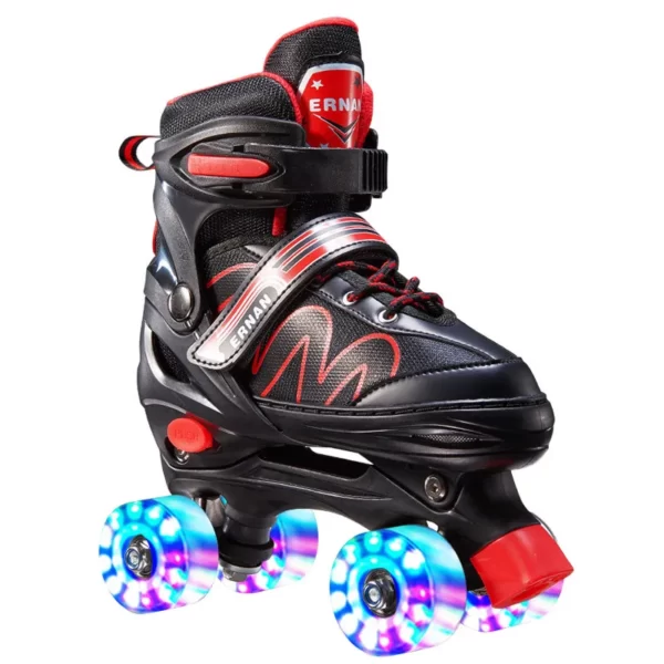 Patins à roulettes réglables pour tout-petits, filles, garçons, enfants de 3 à 12 ans, roues lumineuses, baskets, patins à roulettes, taille 27-42 2