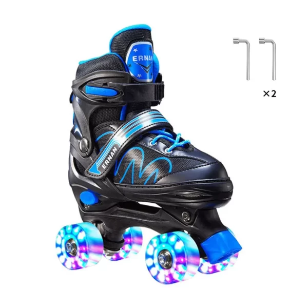 Patins à roulettes réglables pour tout-petits, filles, garçons, enfants de 3 à 12 ans, roues lumineuses, baskets, patins à roulettes, taille 27-42 3