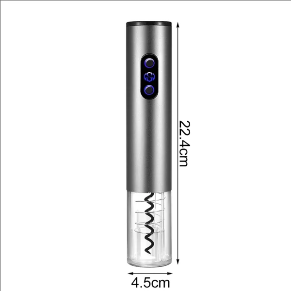 Ouvre-bouteille de vin électrique aste en acier inoxydable, tire-bouchon, coupe-capsule, cadeau pour les amateurs de vin, accessoires de bar 2