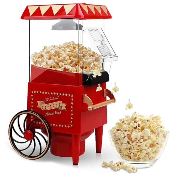 Machine à Popcorn à Air Chaud, Vintage, Brittop, Électrique, Snack Sain et Rapide pour la Maison, Prise UE 1