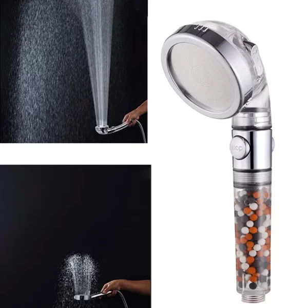 Pommeau de douche à anions LED, pluie, SPA, contrôle de la température, pressurisé, économie d'eau, 3/7 couleurs, déterminer HOShower 4