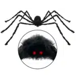 Araignée en Peluche Noire pour Décoration d'Halloween, Accessoire de Maison Hantée, pour Niket Extérieur, 30/50/75/90/125/150/200cm 6