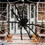 Araignée en Peluche Noire pour Décoration d'Halloween, Accessoire de Maison Hantée, pour Niket Extérieur, 30/50/75/90/125/150/200cm 2