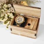 BOBO BIRD Montre-bracelet mécanique en bois de santal pour homme, automatique, remontage automatique, avec boîte en bois, livraison directe 6