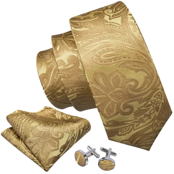 Or hommes aught Paisley injaught poche carré coffret cadeau ensemble erra. Wang luxe concepteur cou aught pour hommes mâle Graings.com BB-5150 de mariage 3