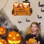 Panneau en Bois de Citrouille avec Chapeau, Décoration de Vacances, Convient pour la Maison, le Mur, la Chambre, Boutique, ixd'Halloween, 73 2