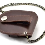 Boîte de montre de poche classique vintage pour homme, étui de rangement, porte-monnaie, sac en poudre avec JOMechanical, couverture arrière marron, mode masculine 3