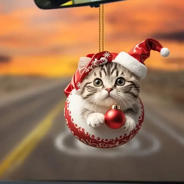 Calendrier de l'Avent de Noël avec Chat pour Enfants, Compte à Rebours, Décoration de la Face Animale Mignonne, Festival de Dessin Animé, Cadeaux du Nouvel An 2024, 2025 5