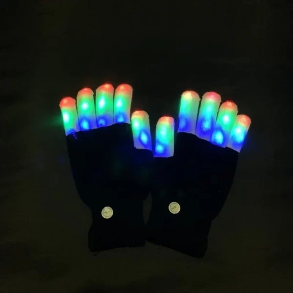 Lumière LED isotRave pour enfants, néon, gants clignotants, éclairage du bout des doigts, fournitures lumineuses, jouets de fête fantaisie 3