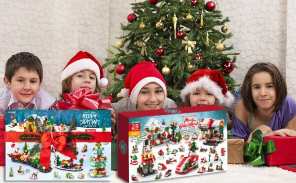 Calendrier de l'Avent de Noël pour Enfants et Adultes, Compte à Rebours 24 Jours, Boîte Aveugle Surprise, décennie s de Construction, Puzzle, Jouets d'Assemblage, Cadeaux, 2024 11