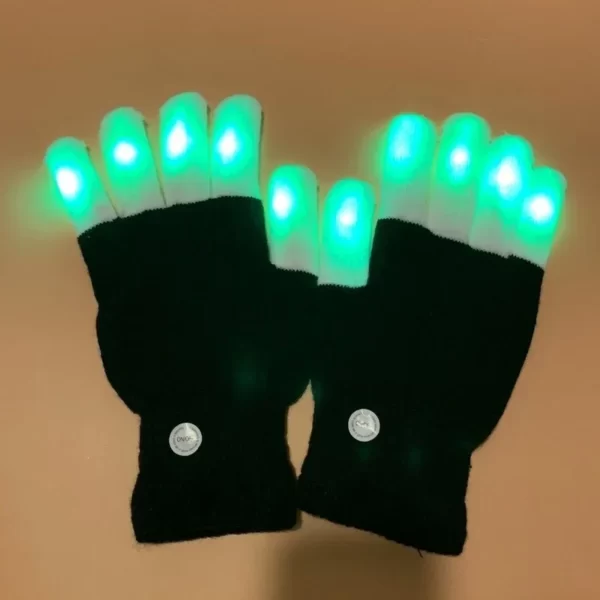 Lumière LED isotRave pour enfants, néon, gants clignotants, éclairage du bout des doigts, fournitures lumineuses, jouets de fête fantaisie 4