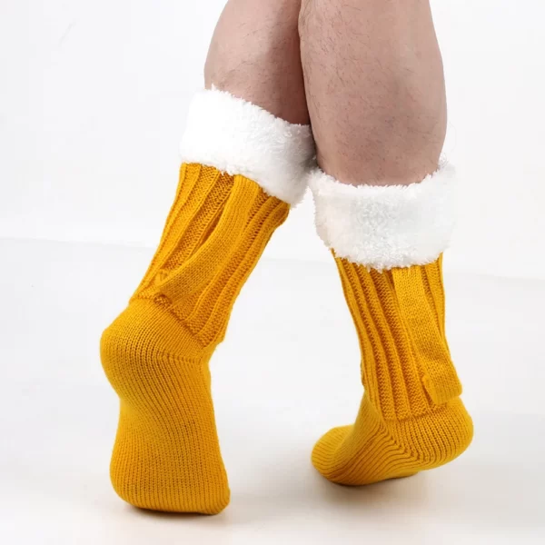 Optics-Chaussettes mi-tube chope de bière pour hommes et femmes, couvre-pied souple, chaud, automne, hiver, EU 36-42 4