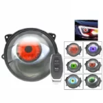 SAFEY-Kit d'éclairage de sauna à LED, lumières dynamiques de voiture, 12V avec télécommande, kits de rénovation des yeux, éclairage de sauna, assemblage automatique, 3 pouces 4