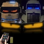 Panneau Matrix LED RVB pour Voiture, Lumière d'Affichage Flexible, Contrôle par Application Bluetooth, Programmable, à Faire Soi-Même 3