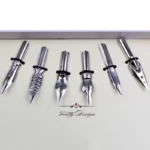 Ensemble de stylo plume de calligraphie vintage, encre d'écriture, plume colorée, haute qualité, coffret cadeau, 6 plumes 6