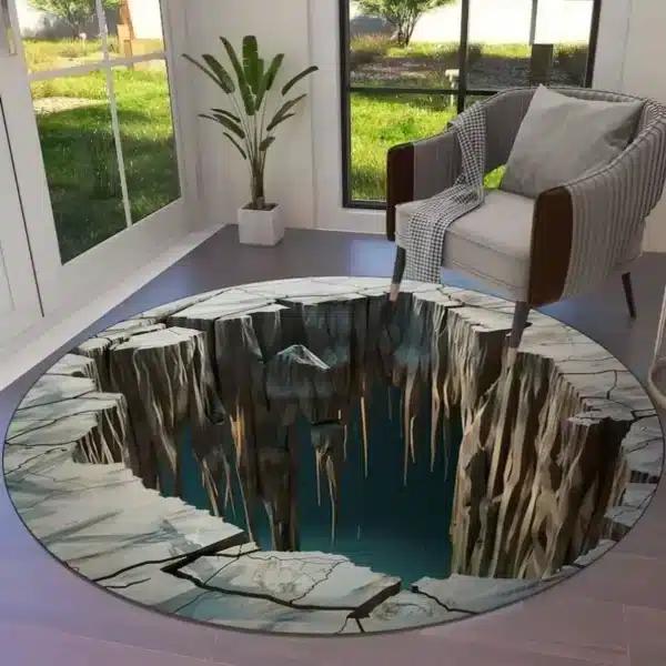 Tapis illusion d'optique