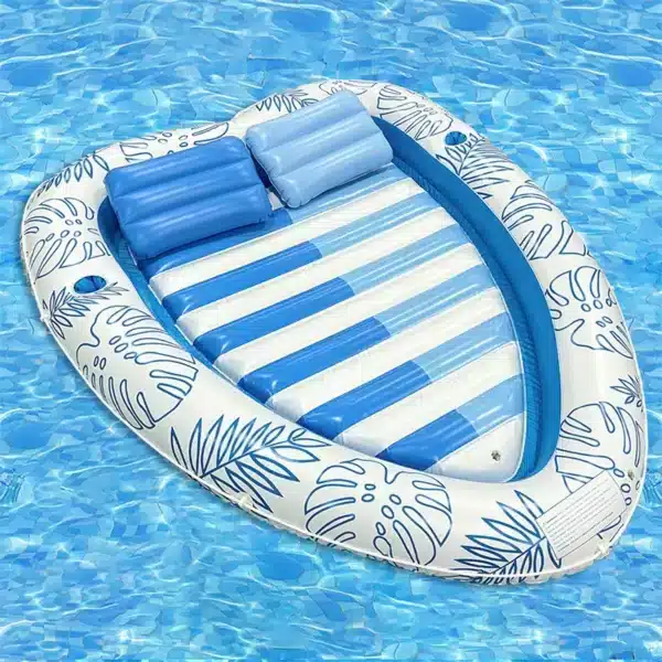 Flotteur gonflable en forme de cœur pour piscine extérieure, matelas à Air, chaise longue avec oreiller, coussin de natation pour adultes et enfants, relaxation d'été 4